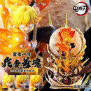 Action figures de 51 cm Demon Slayer Agatsuma Zenitsu, modelo de coleção de bonecas de pvc, decoração de quarto luminosa