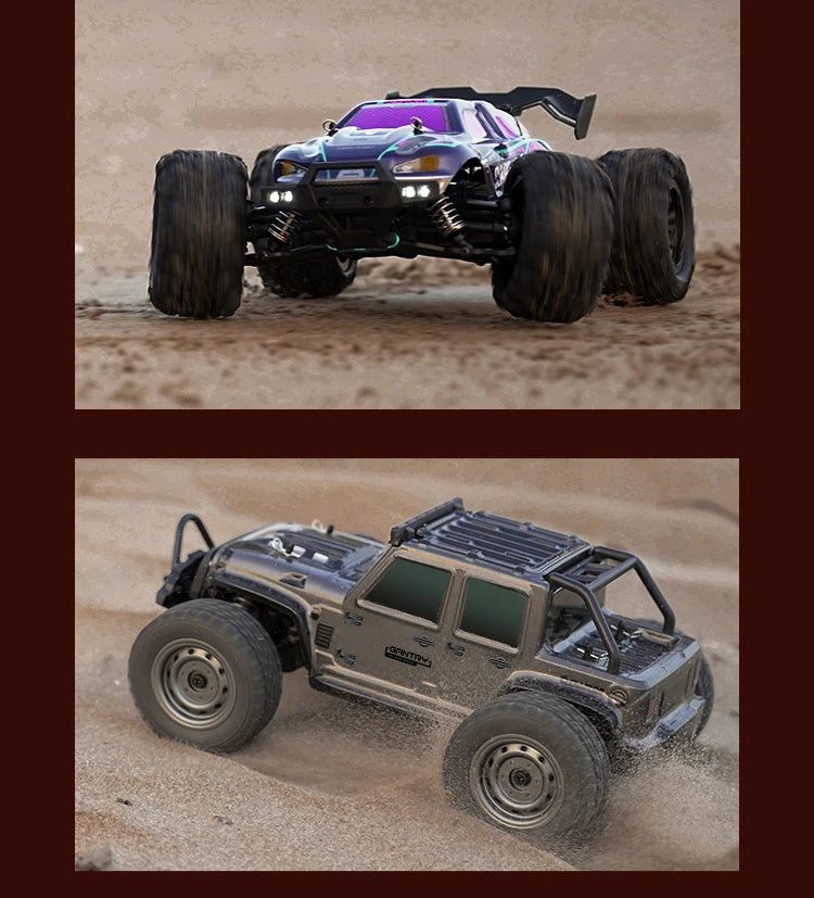 Carro com controle remoto LED Carros de alta velocidade Drift Monster Truck