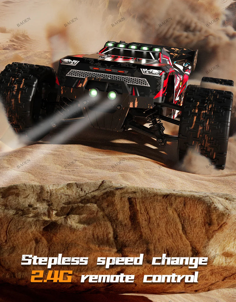 85 km/h carro de controle remoto de alta velocidade sem escova 4x4 off-road drift carro de corrida profissional