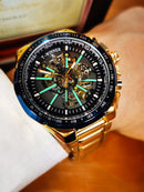 Relógio automático masculino WINNER Steampunk esqueleto, pulseira de aço inoxidável