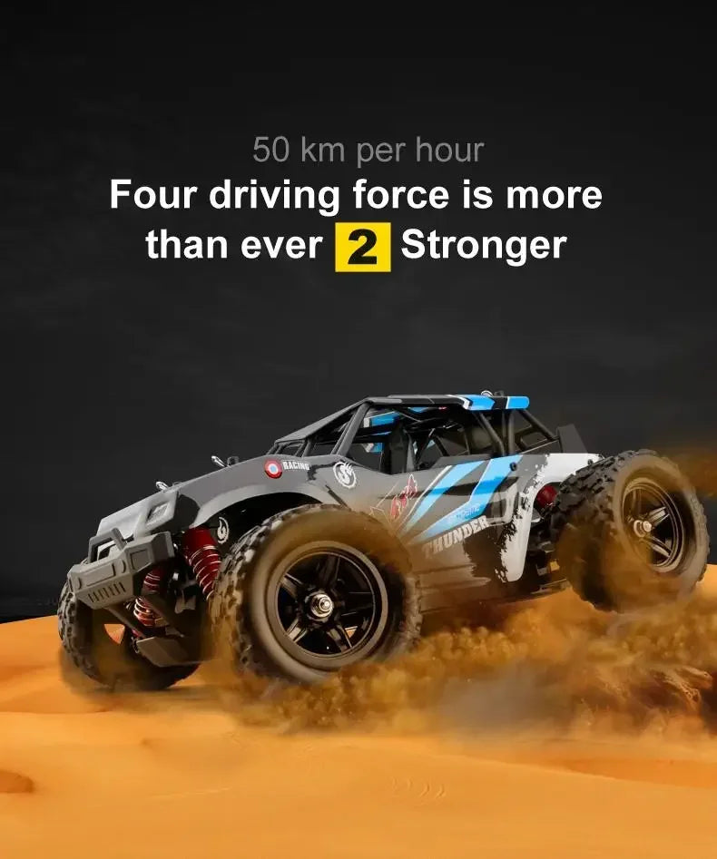 Carro de controle remoto 2,4 GHz RC carro todo-terreno 45 km/h 1:18 Caminhão off-road
