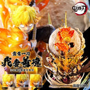 Action figures de 51 cm Demon Slayer Agatsuma Zenitsu, modelo de coleção de bonecas de pvc, decoração de quarto luminosa