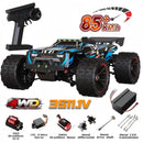 85 km/h carro de controle remoto de alta velocidade sem escova 4x4 off-road drift carro de corrida profissional
