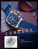 Relógio Masculino LIGE Luxo À Prova D'água Quartzo