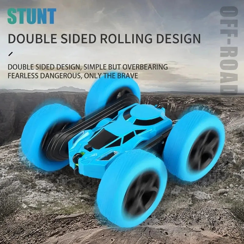 Carro de acrobacias, flip de dupla face, controle remoto 2.4G, rotação de 360 graus, off-road, drift,