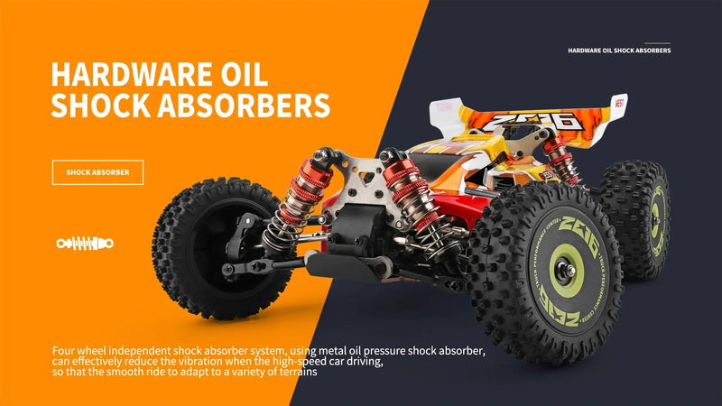 Carro de Corrida 60Km Controle Remoto Alta Velocidade Off-Road Drift Absorção de Choque