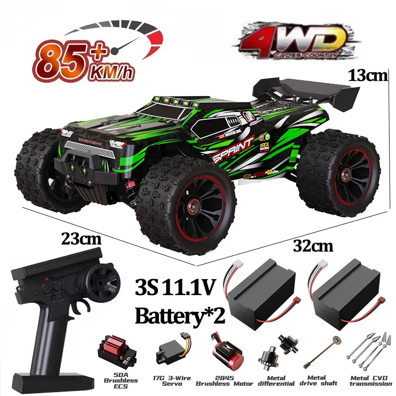 85 km/h carro de controle remoto de alta velocidade off-road drift 1:16 carro de corrida profissional 50 km/h