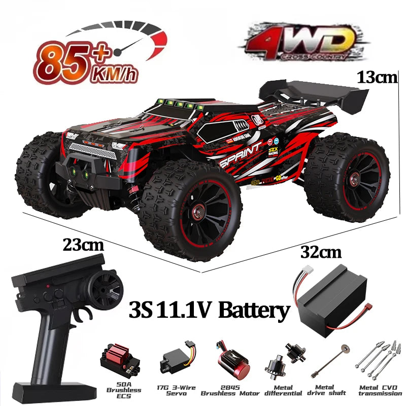 85 km/h carro de controle remoto de alta velocidade off-road drift 1:16 carro de corrida profissional 50 km/h