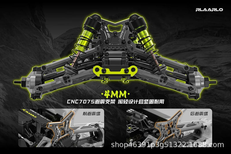 Carro de corrida de controle remoto atualizado 4WD Off-road