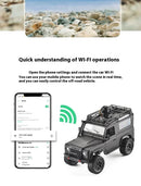 Carro de controle remoto de escalada real com câmera Rc Car Off Road 4x4 Land Rover Defender D90 Modelo Rc Veículo Off-Road