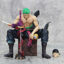 Action Figures Zoro One Piece de 15 cm, 2 cabeças