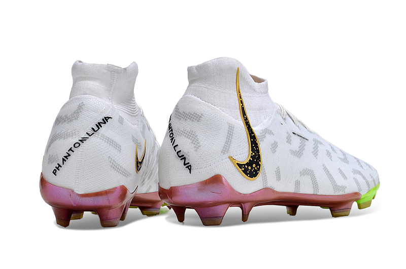 Chuteira Nike Phantom Luna Elite Campo / Branca Geométrico