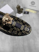 Mocassim Versace / Black/ Gold