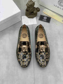 Mocassim Versace / Black/ Gold