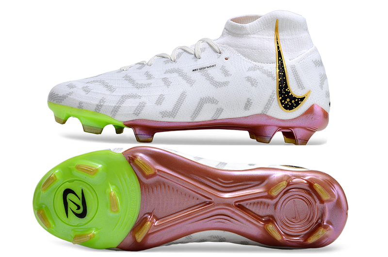 Chuteira Nike Phantom Luna Elite Campo / Branca Geométrico