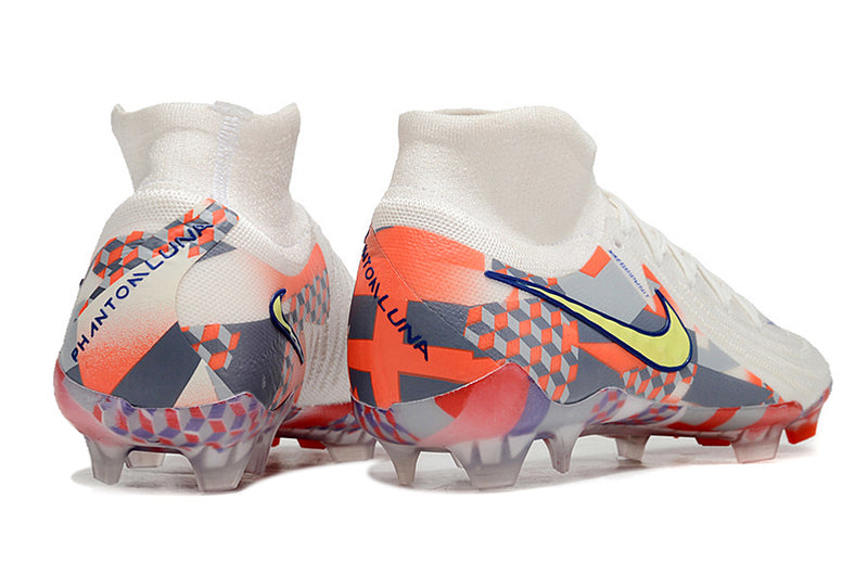 Chuteira Nike Phantom Luna Elite Campo / Branco Geométrico