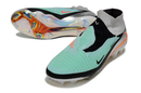 Chuteira Campo Nike Phantom 6 DF Elite Azul Claro e Prata