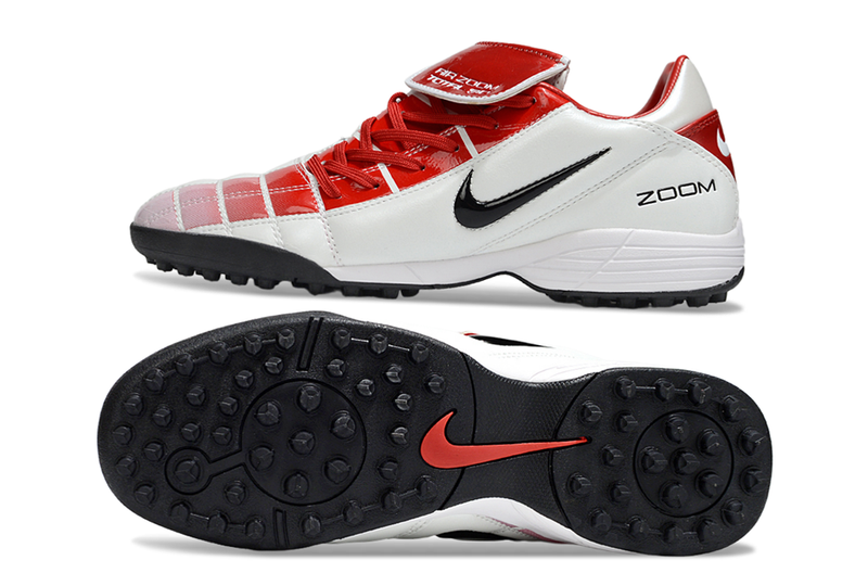 Chuteira Nike Total 90 - Branco/Vermelho