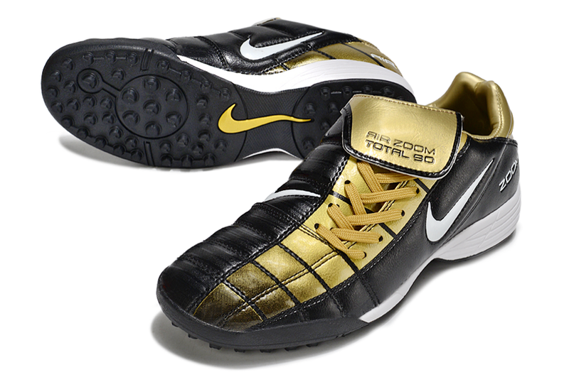 Chuteira Nike Air Zoom Total 90 III - Preta/Dourada