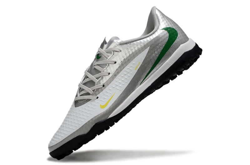 Chuteiras Nike Phantom 6  Academy - cinza/branco/verde