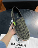 Sapatênis Balmain marrom listrado