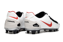 Chuteira Nike Total 90 Laser Elite FG - Branco/Vermelho