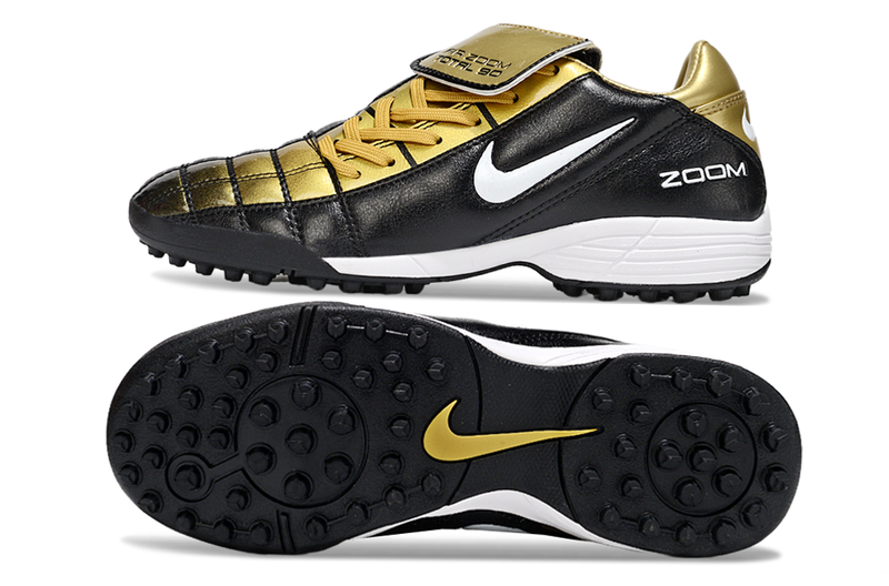 Chuteira Nike Air Zoom Total 90 III - Preta/Dourada