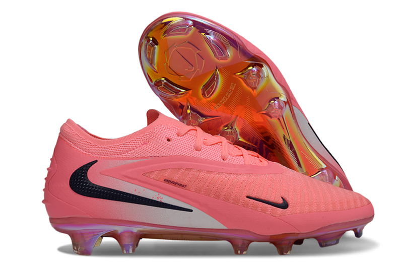 Chuteira NIKE Phantom 6 Elite FG - Rosa/Preto