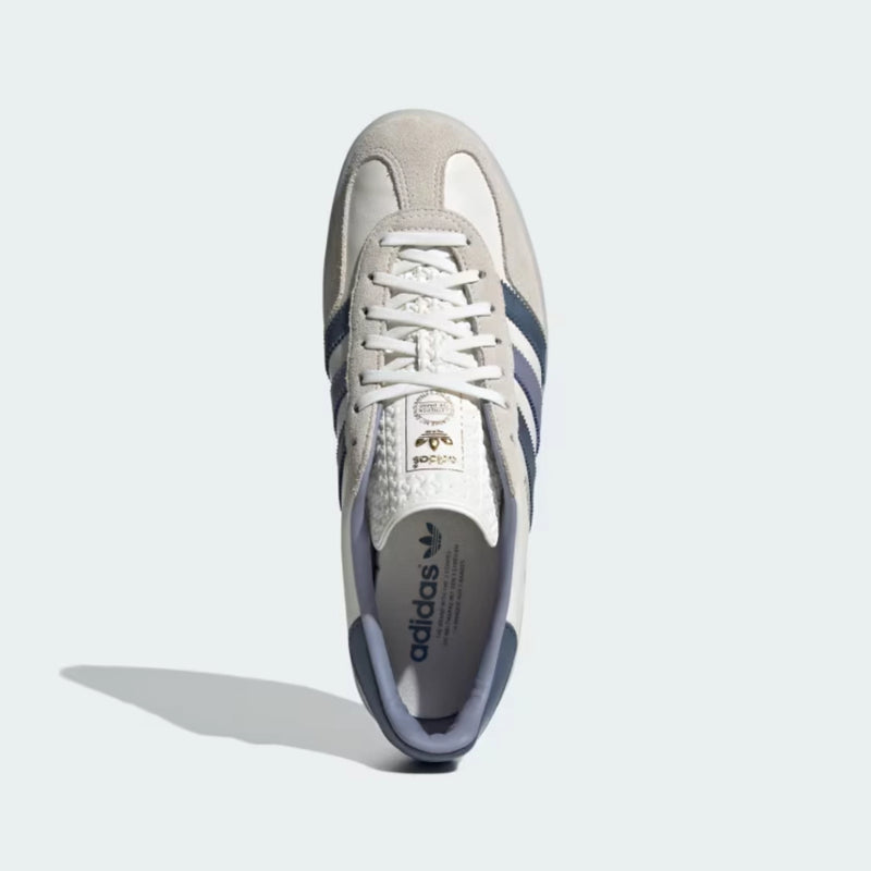 Tênis Adidas Gazelle indoor core white preloved ink