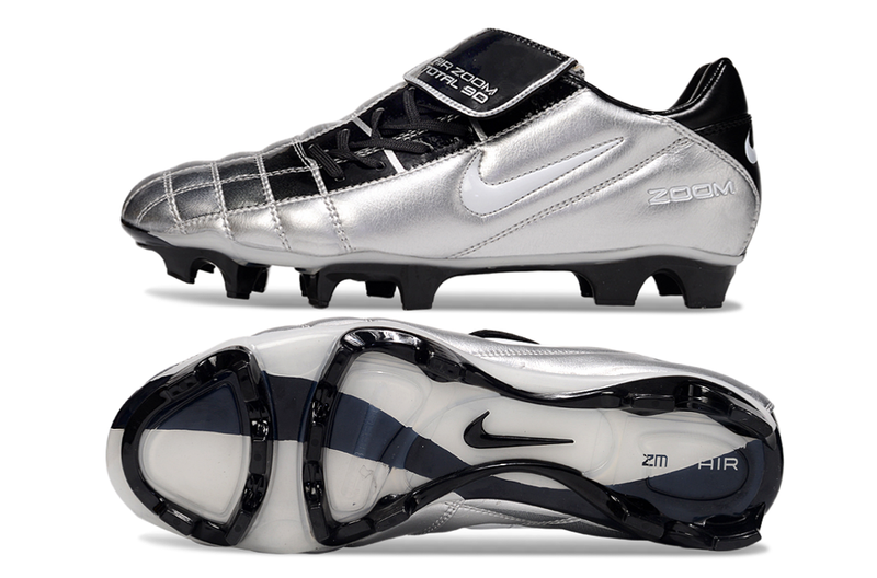 Chuteira Nike Total 90 - Prata/Preto