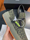 Sapatênis Balmain marrom listrado