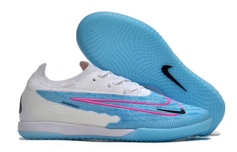 Chuteira Nike Phantom GX Elite Futsal - azul/branco