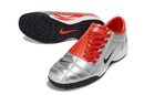 Chuteira Nike Society Total 90 - Prata/Vermelho