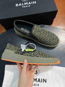 Sapatênis Balmain marrom listrado