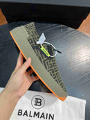 Sapatênis Balmain marrom listrado