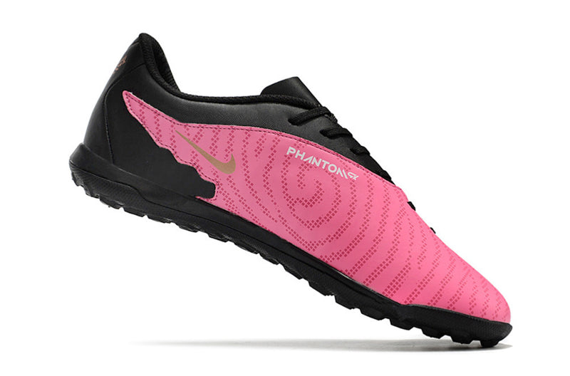 Chuteira society Nike Phantom GX - Rosa/Branco/Preto