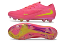 Chuteira Campo NIKE Phantom 6 Elite Low FG - Rosa/Amarelo
