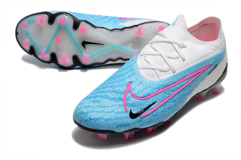 Chuteira Nike Phantom GX Elite FG - Azul/Branca
