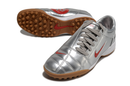 Chuteira Nike Society Total 90 - Prata/Vermelho