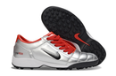 Chuteira Nike Society Total 90 - Prata/Vermelho