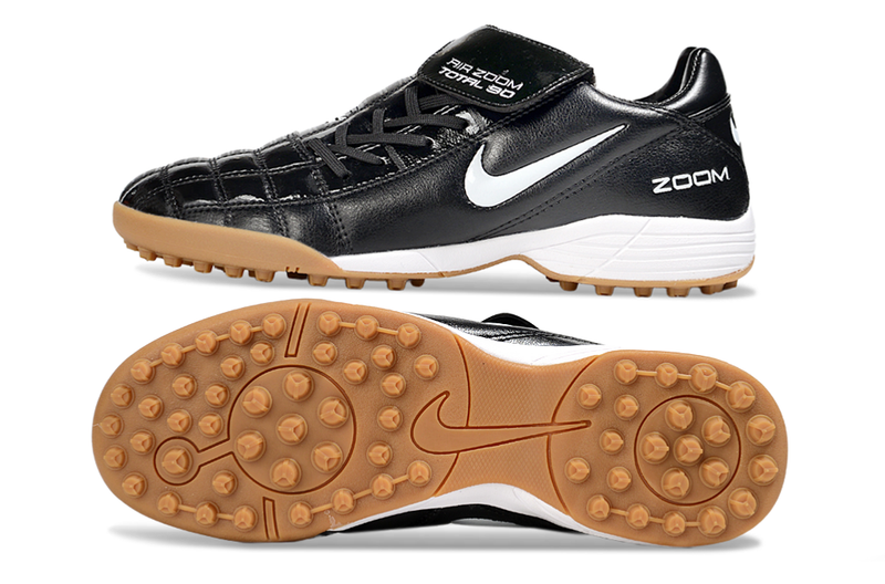 Chuteira Nike Air Zoom Total 90 III TF - Preta/marron/branco