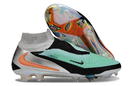 Chuteira Campo Nike Phantom 6 DF Elite Azul Claro e Prata