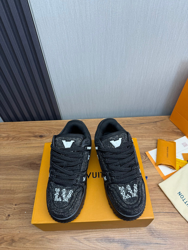 Louis Vuitton Black Crystal 'LV Trainer Maxi'