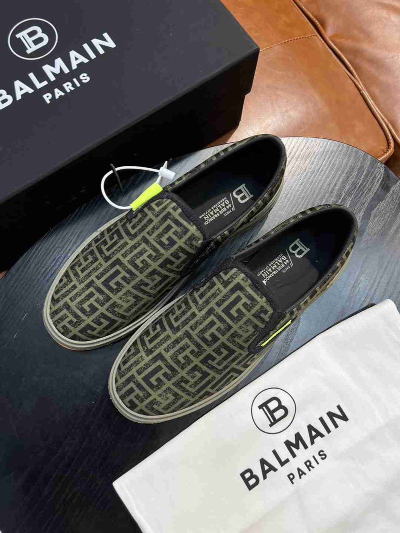 Sapatênis Balmain marrom listrado