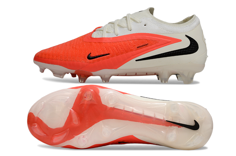 Chuteira Nike Phantom GX 3 Elite FG - Branco/Laranja