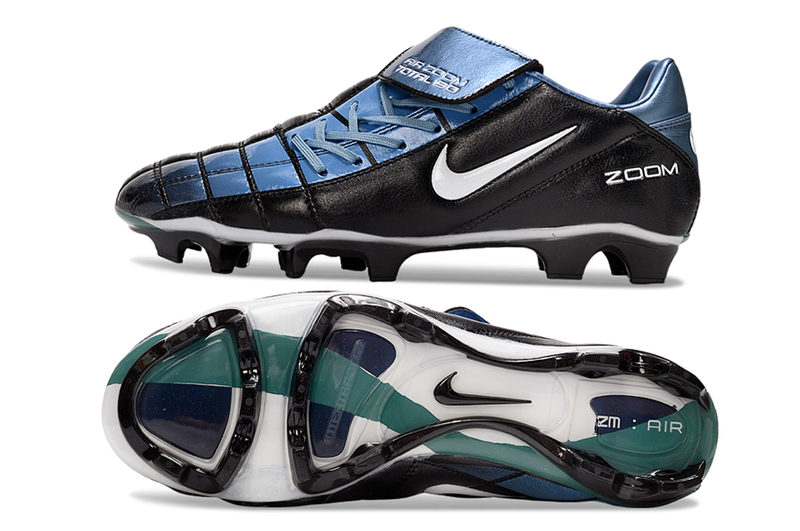 Chuteira Nike Total 90 - Preto/Azul