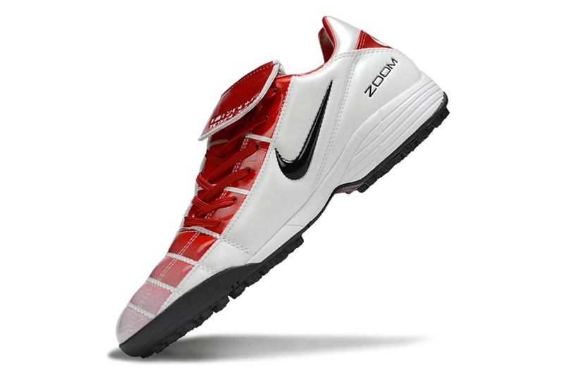 Chuteira Nike Total 90 - Branco/Vermelho