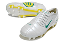 Chuteira Campo Nike Total 90 III FG - Branca/Verde/Amarela