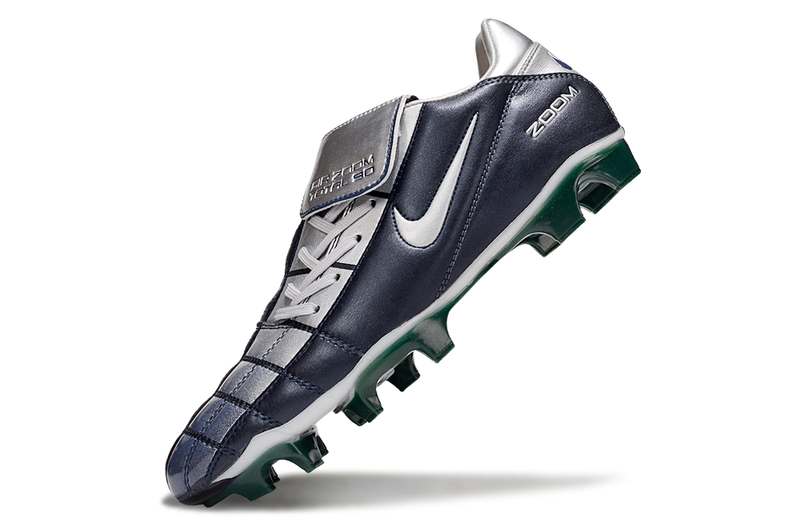 Chuteira Nike Total 90 - Prata/Azul