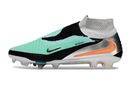 Chuteira Campo Nike Phantom 6 DF Elite Azul Claro e Prata
